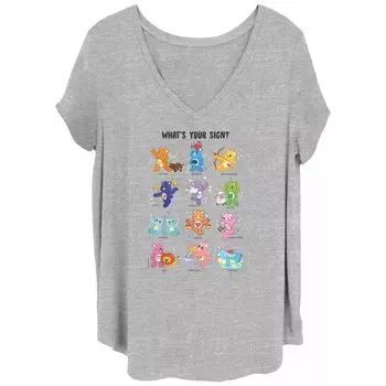 Футболка Care Bears Care Bears What's Your Sign с v-образным вырезом для юниоров Licensed Character