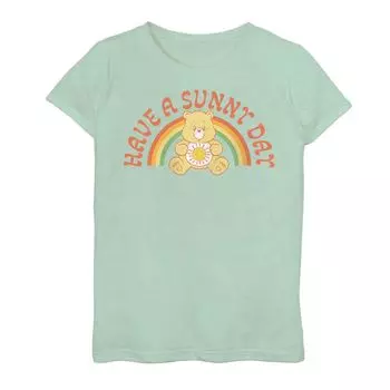 Футболка Care Bears Have A Sunny Day для девочек 7–16 лет с рисунком Sunshine Bear Licensed Character