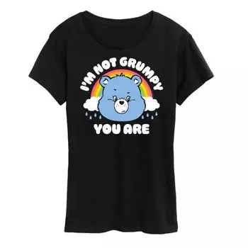 Футболка "Care Bears" с надписью "Я не ворчун, это ты" Licensed Character, черный