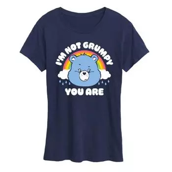 Футболка "Care Bears" с надписью "Я не ворчун, это ты" Licensed Character, синий