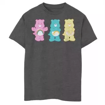 Футболка Care Bears Trio для мальчиков 8–20 лет с рисунком Cheer Bear Wish Bear Funshine Bear Licensed Character
