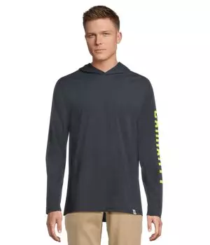 Футболка Carhartt Force Relaxed Fit Midweight Long, темно-синий