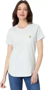 Футболка Carhartt Force Relaxed Fit Midweight Pocket T-Shirt, цвет Dew Drop