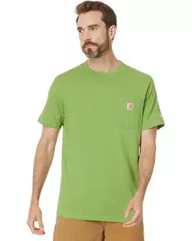 Футболка Carhartt Force Relaxed Fit Midweight Short-Sleeve Pocket, цвет Switchgrass