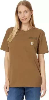 Футболка Carhartt Loose Fit Heavyweight Short Sleeve Sequoia National Park Graphic T-Shirt, цвет Carhartt Brown