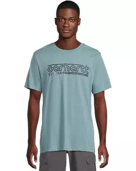 Футболка Carhartt Relaxed Fit Lightweight Short, цвет Summer Blue