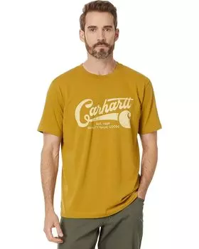 Футболка Carhartt Relaxed Fit Lightweight Short-Sleeve Script Graphic, цвет Fennel
