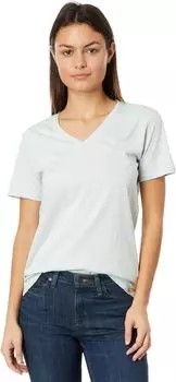 Футболка Carhartt Relaxed Fit Lightweight Short Sleeve V-Neck T-Shirt, цвет Dew Drop