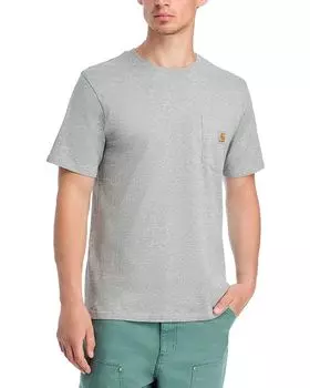 Футболка Carhartt с логотипом и карманом Carhartt WIP, серый