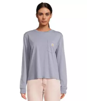 Футболка Carhartt TENCEL Fiber Series Loose Fit Long-Sleeve Pocket T-Shirt, цвет Wisteria