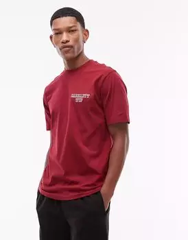 Футболка Carhartt WIP Alumni, прямого кроя, красного цвета