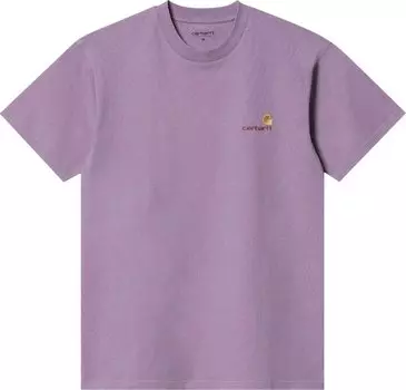 Футболка Carhartt WIP American Script Short-Sleeve T-Shirt 'Purple', фиолетовый