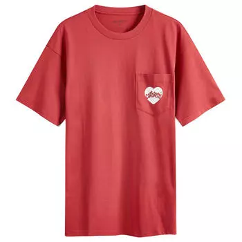Футболка Carhartt Wip Amour Heart Pocket T-Shirt, цвет Tuscany & White