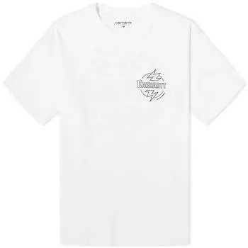 Футболка Carhartt Wip Blaze T-Shirt, цвет White & Black