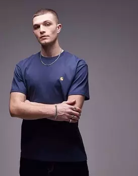 Футболка Carhartt WIP Chase синего цвета