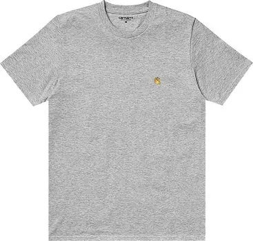 Футболка Carhartt WIP Chase T-Shirt 'Grey Heather/White', разноцветный