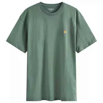 Футболка Carhartt Wip Chase T-Shirt, цвет Duck Green & Gold