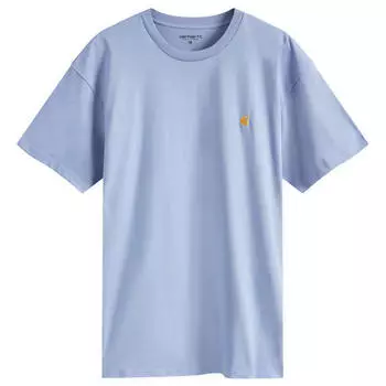 Футболка Carhartt Wip Chase T-Shirt, цвет Charm Blue & Gold