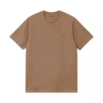 Футболка Carhartt WIP Chase T-Shirt Peanut/Gold, коричневый