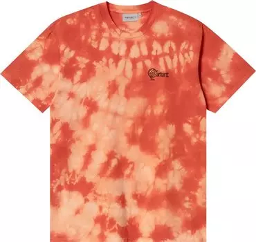 Футболка Carhartt WIP Global T-Shirt 'Elba/Grapefruit/Black', оранжевый