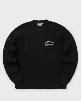 Футболка Carhartt Wip L/S Basics Script Tee, цвет black / white