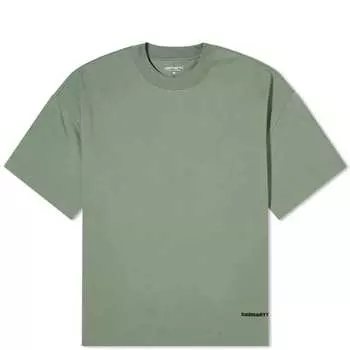 Футболка Carhartt Wip Link Script, зеленый