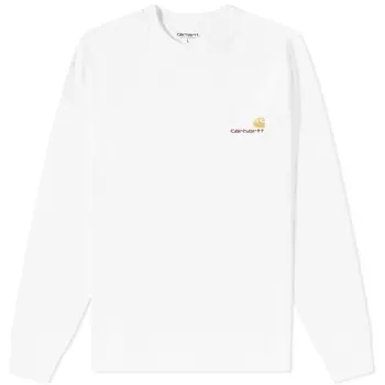 Футболка Carhartt WIP Long Sleeve American Script Tee