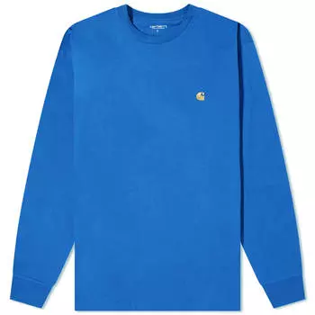 Футболка Carhartt Wip Long Sleeve Chase, цвет Acapulco & Gold