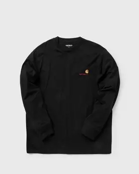 Футболка Carhartt Wip Longsleeve American Script Tee, черный