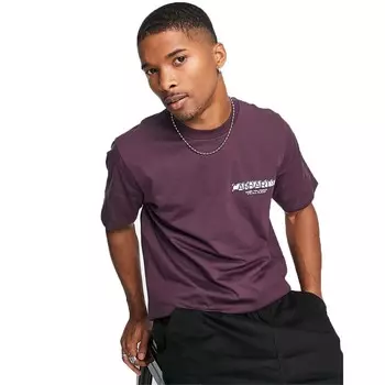 Футболка Carhartt WIP natural surveillance, пурпурный