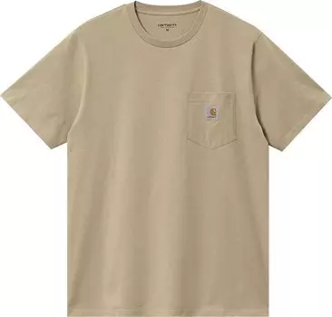 Футболка Carhartt WIP Pocket Short-Sleeve T-Shirt 'Beige', загар
