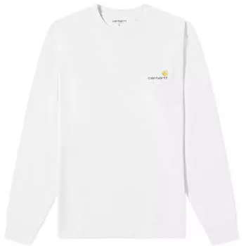 Футболка Carhartt WIP с длинным рукавом и американским шрифтом