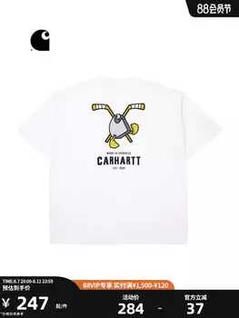 Футболка Carhartt WIP с хоккейный принтом, синий