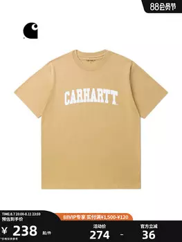 Футболка Carhartt WIP с логотипом и буквенным принтом, зеленый