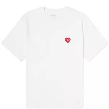 Футболка Carhartt WIP с нашивкой в виде сердца, белый
