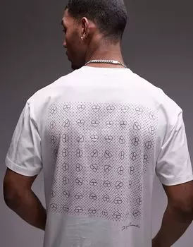 Футболка Carhartt WIP с принтом фурошики белого цвета