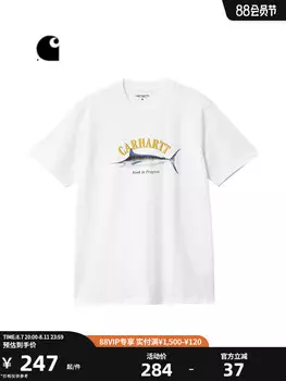 Футболка Carhartt WIP с принтом и короткими рукавами, синий