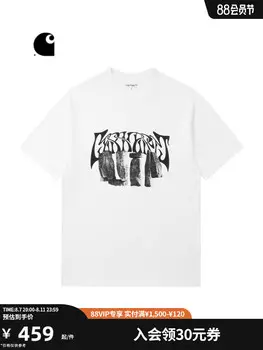 Футболка Carhartt WIP с реалистичным принтом, бордовый