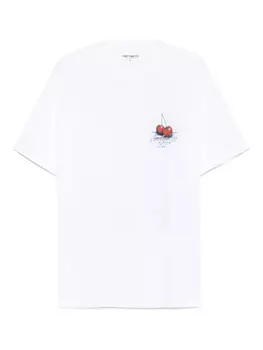 Футболка Carhartt WIP S/S Jake Garcia из хлопка, белый