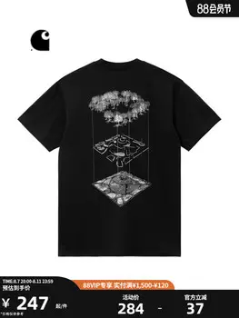 Футболка Carhartt WIP с узором, коричневый