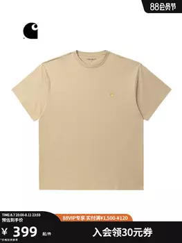 Футболка Carhartt WIP с вышитым логотипом, темно-синий