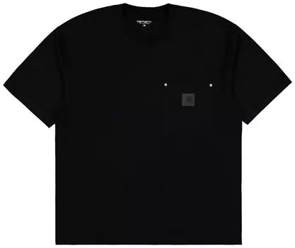 Футболка Carhartt WIP Short-Sleeve Eldon Pocket T-Shirt 'Black', черный