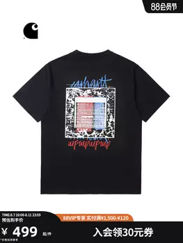 Футболка Carhartt WIP в стиле граффити, черный