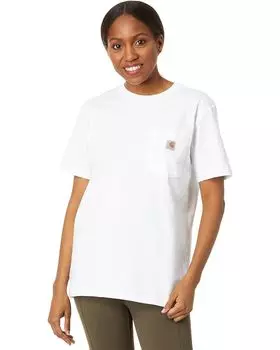 Футболка Carhartt WK87 Workwear Pocket Short Sleeve, белый