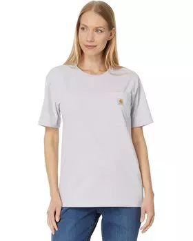Футболка Carhartt WK87 Workwear Pocket Short Sleeve, цвет Lilac Haze