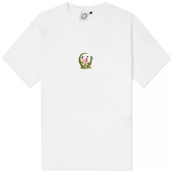 Футболка Carne Bollente с большими колесами, белый