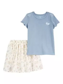 Футболка carter's, цвет hellblau/wei