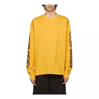 Футболка cartoon font long sleeve t-shirt 'yellow' Drew House, желтый