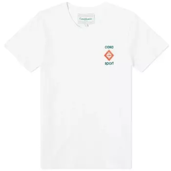Футболка Casablanca Casa Sport Printed Fitted, белый