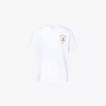 Футболка Casablanca Casa Way Mountain с графическим принтом, белый